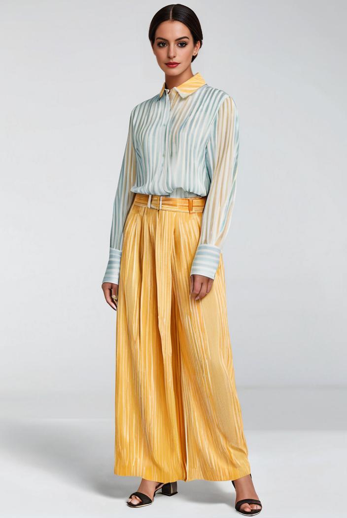 pleated high waist commuting temperament maxi dress 115027
