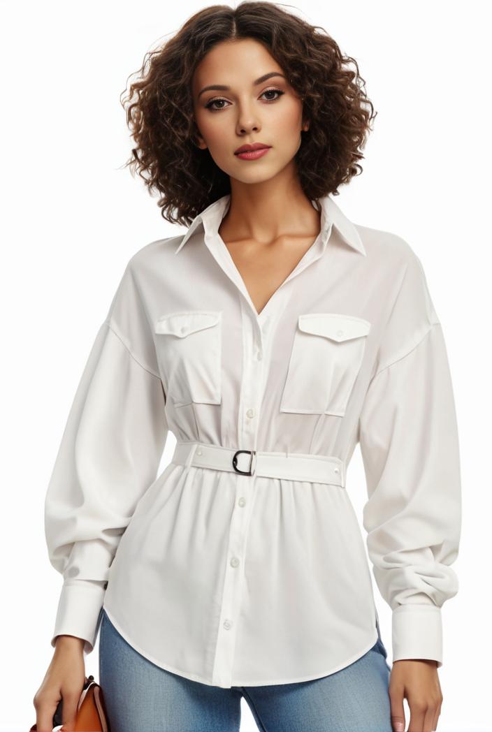 plus size casual blouse women s plus solid button up lantern sleeve turn down collar nipped waist blouse 145030
