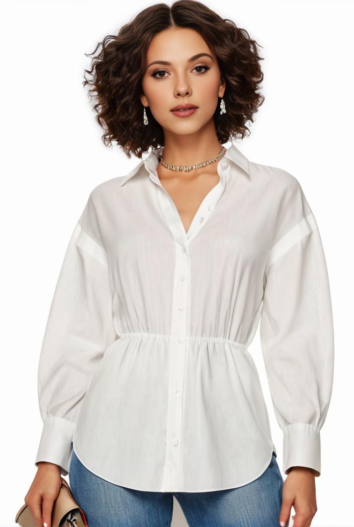 plus size casual blouse women s plus solid button up lantern sleeve turn down collar nipped waist blouse 145031