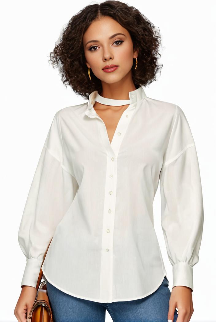 plus size casual blouse women s plus solid button up lantern sleeve turn down collar nipped waist blouse 145032