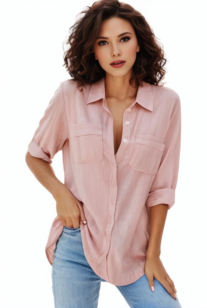 plus size formal shirt women s plus plain long sleeve turn down collar button up workwear shirt 145726