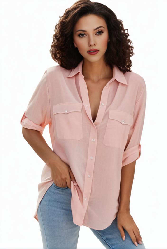 plus size formal shirt women s plus plain long sleeve turn down collar button up workwear shirt 145728