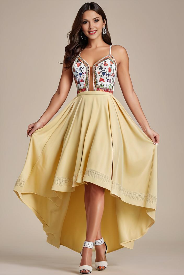 plus size sequin high low deep v neck tulle evening dresses 146999