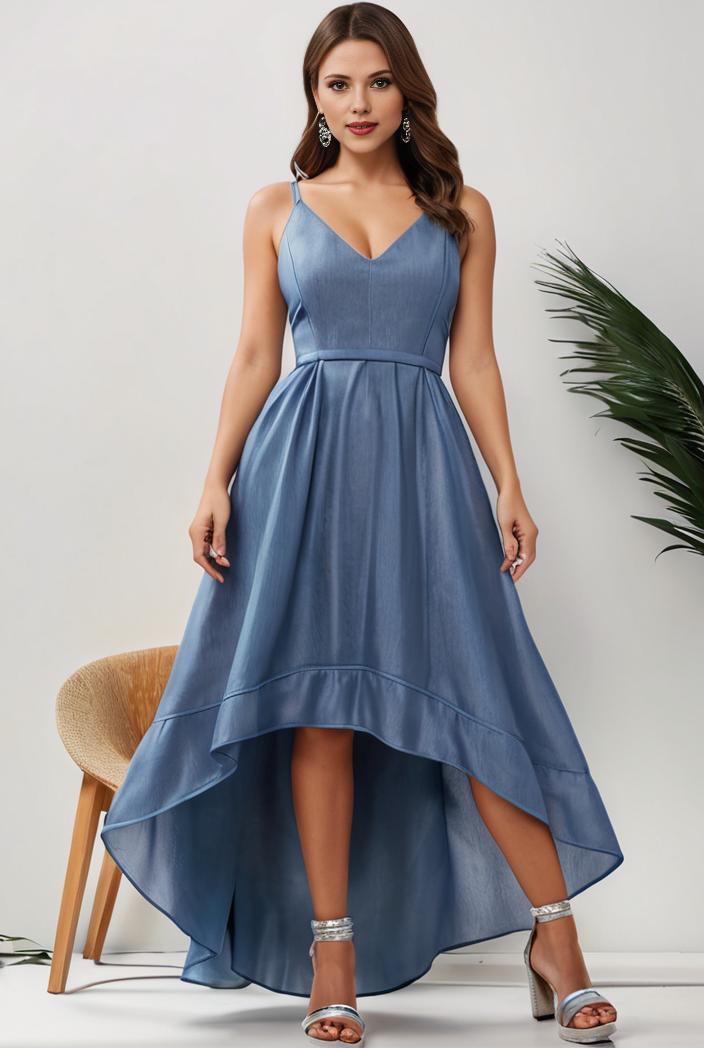 plus size sequin high low deep v neck tulle evening dresses 147023