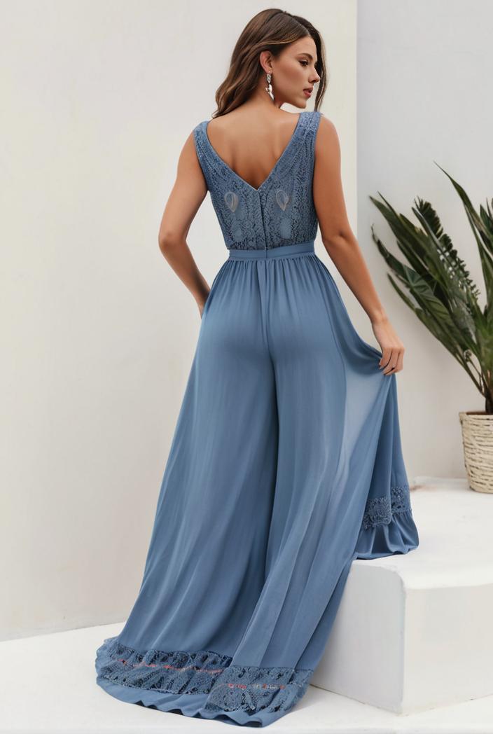 plus size sequin high low deep v neck tulle evening dresses 147032