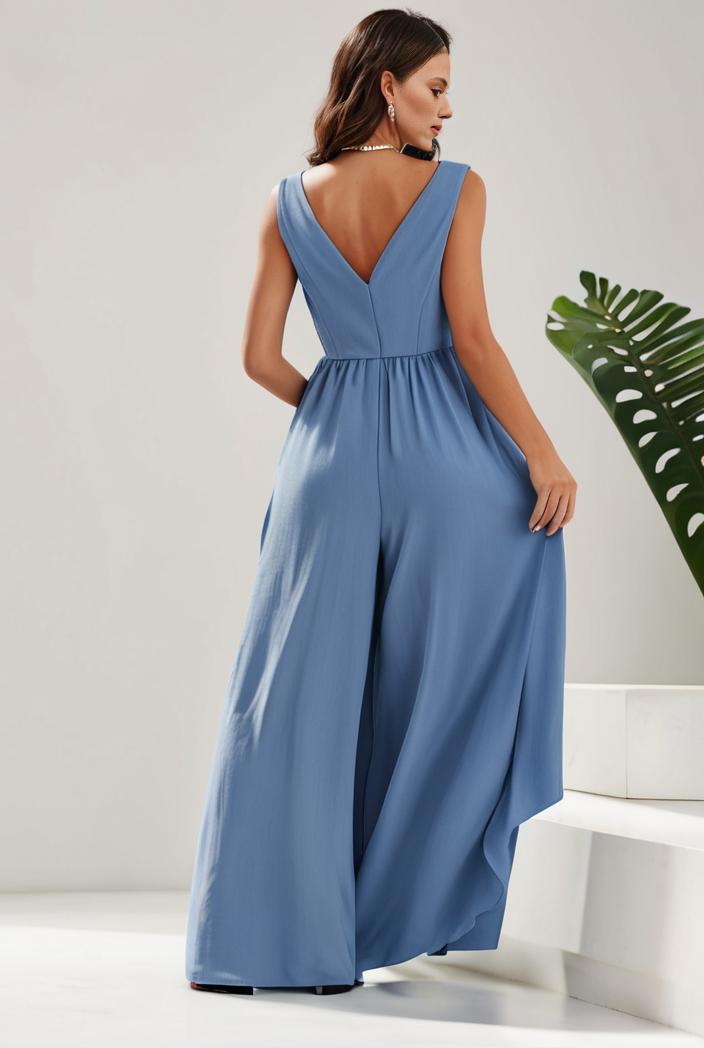 plus size sequin high low deep v neck tulle evening dresses 147034
