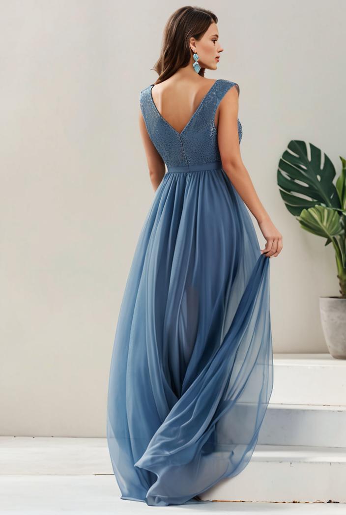 plus size sequin high low deep v neck tulle evening dresses 147036