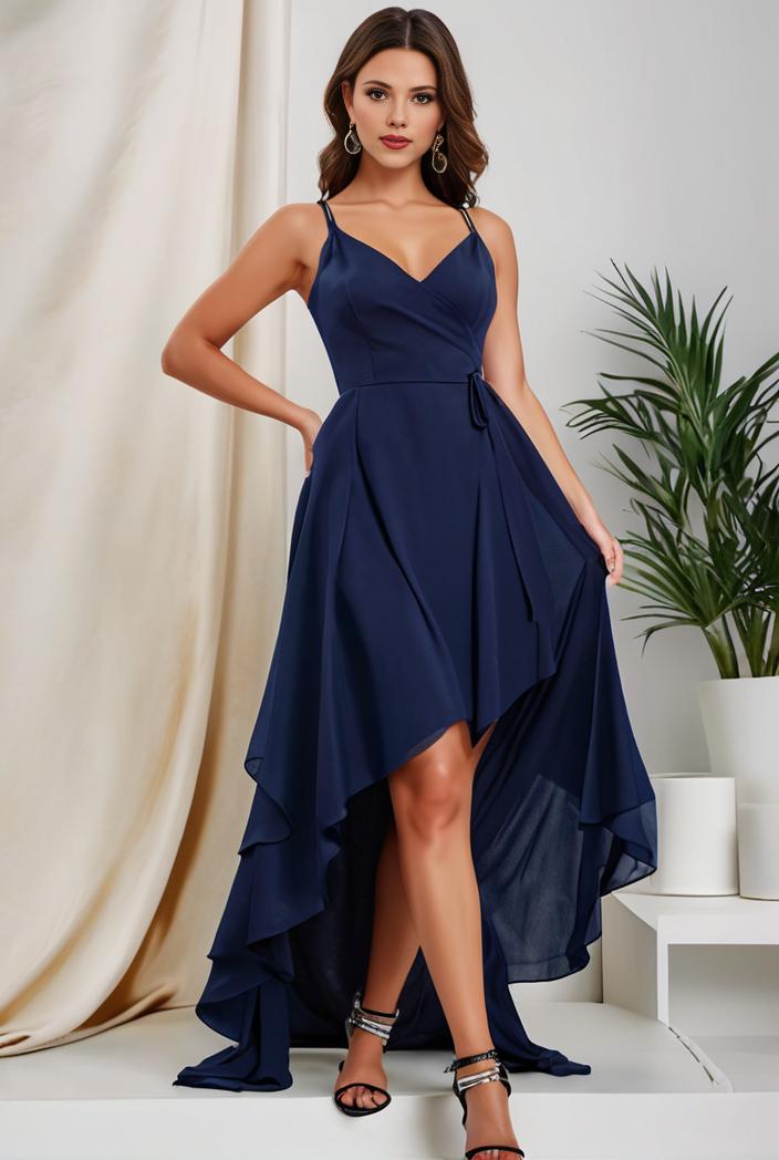 plus size sequin high low deep v neck tulle evening dresses 147063