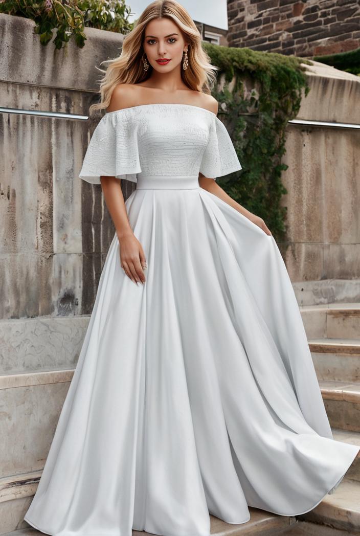 plus size v neck tulle formal evening dress with ruffle sleeves 119322