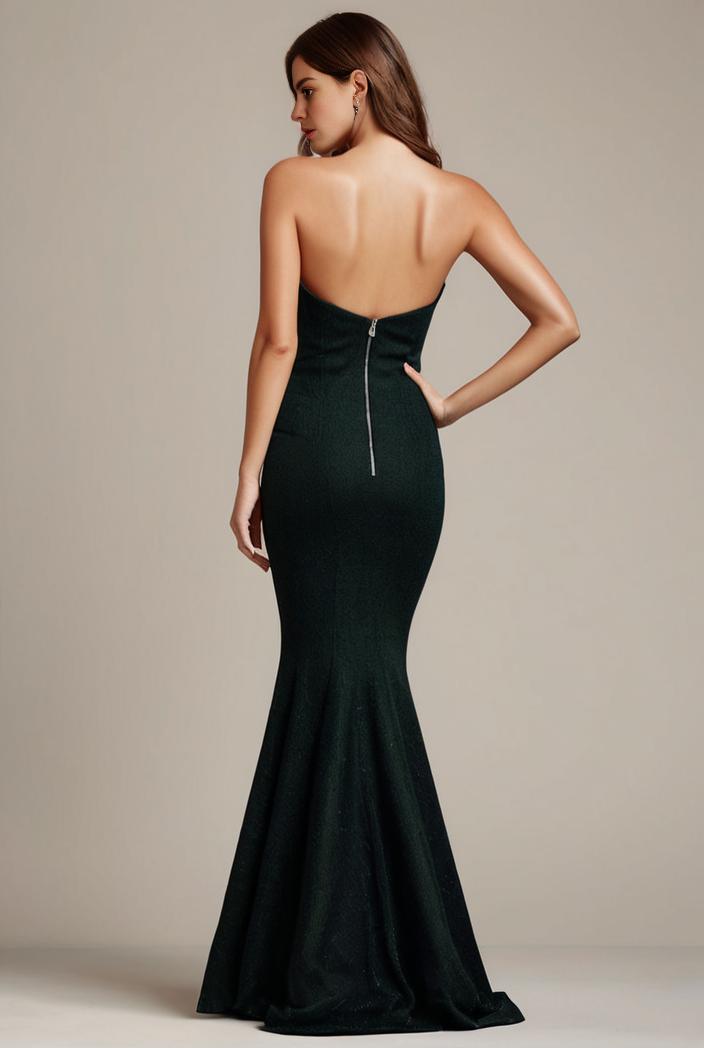 glitter spaghetti strap u veck open back bodycon stretchy evening dress 131794