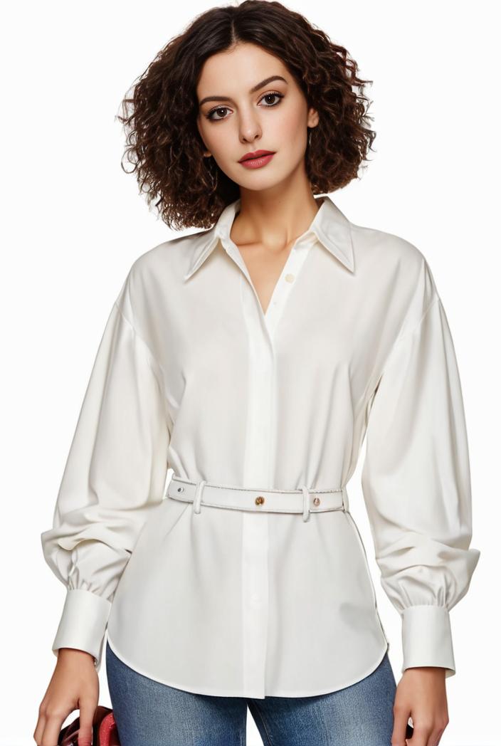 plus size casual blouse women s plus solid button up lantern sleeve turn down collar nipped waist blouse 134720