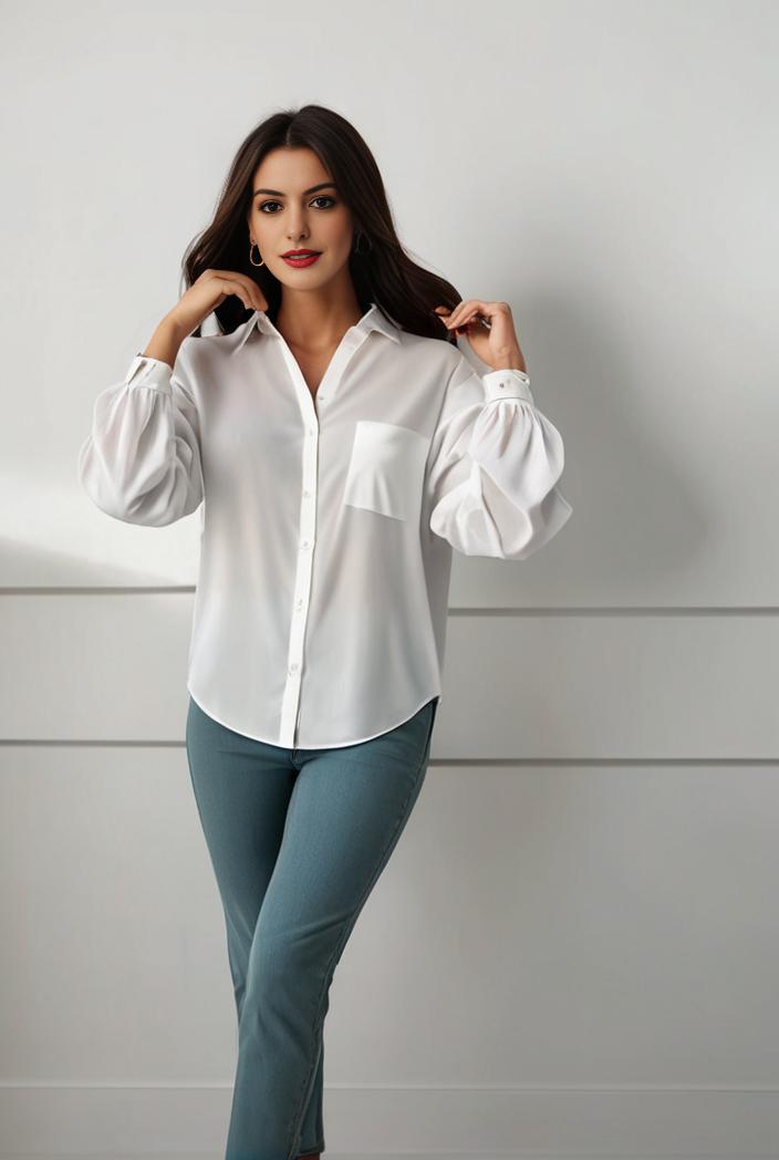 plus size casual blouse women s plus solid button up lantern sleeve turn down collar nipped waist blouse 134728