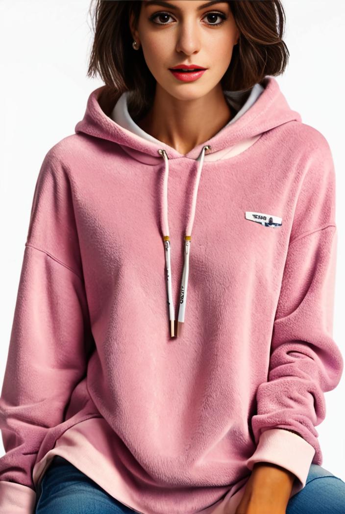 plus size casual hoodie women s plus solid ribbed long sleeve slight stretch hoodie drawstring sweatshirt 134769