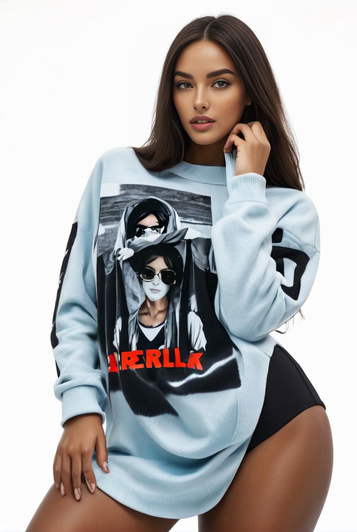 plus size casual sweatshirt women s plus graphic letter print long sleeve round neck slight stretch sweatshirt 134817