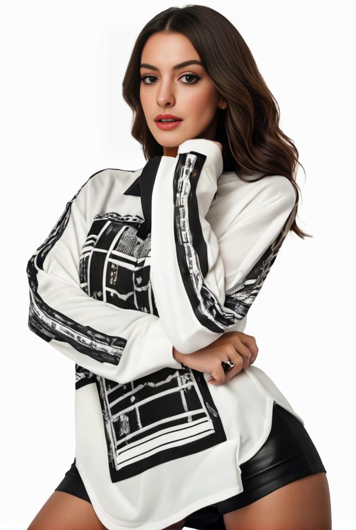 plus size casual sweatshirt women s plus graphic letter print long sleeve round neck slight stretch sweatshirt 134819