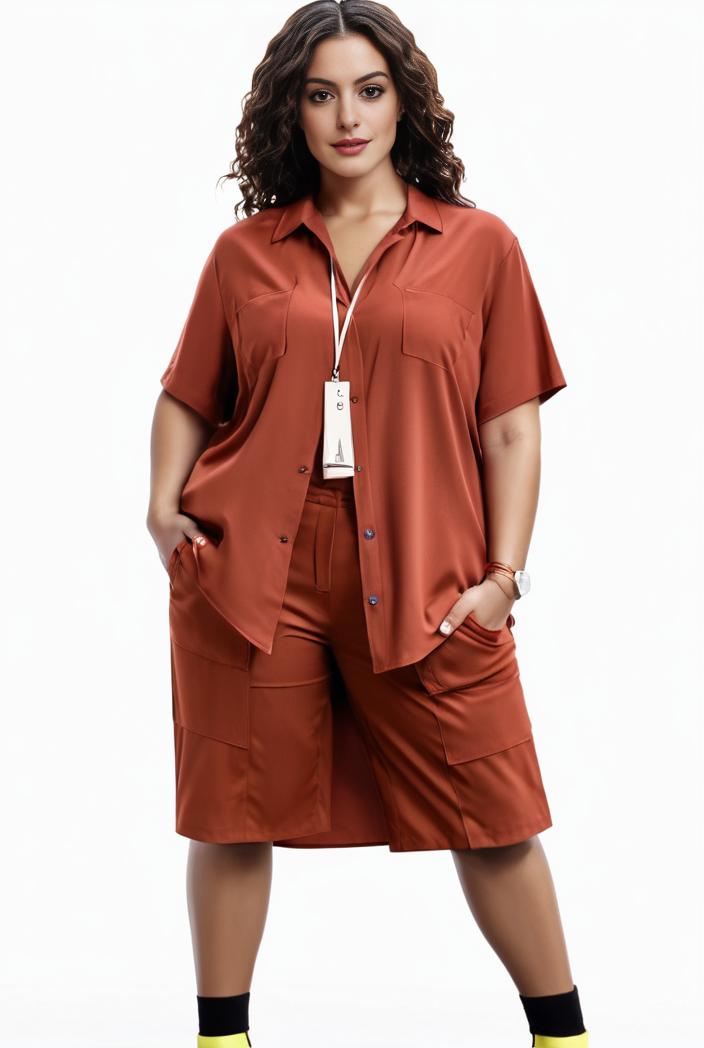 plus size faith letter print short sleeve midi dress with pockets women s plus slight stretch casual dress 135055