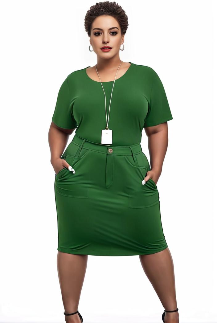 plus size faith letter print short sleeve midi dress with pockets women s plus slight stretch casual dress 135060