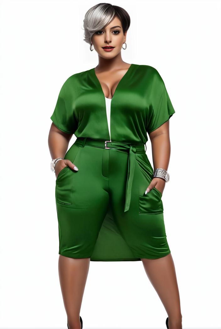 plus size faith letter print short sleeve midi dress with pockets women s plus slight stretch casual dress 135062