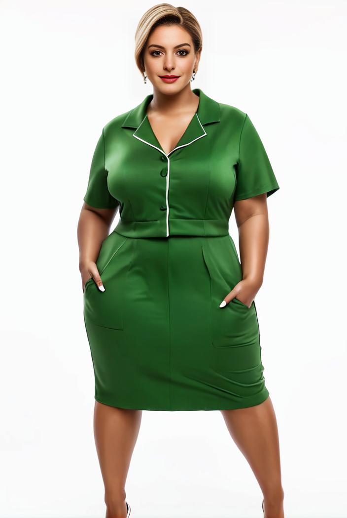 plus size faith letter print short sleeve midi dress with pockets women s plus slight stretch casual dress 135065