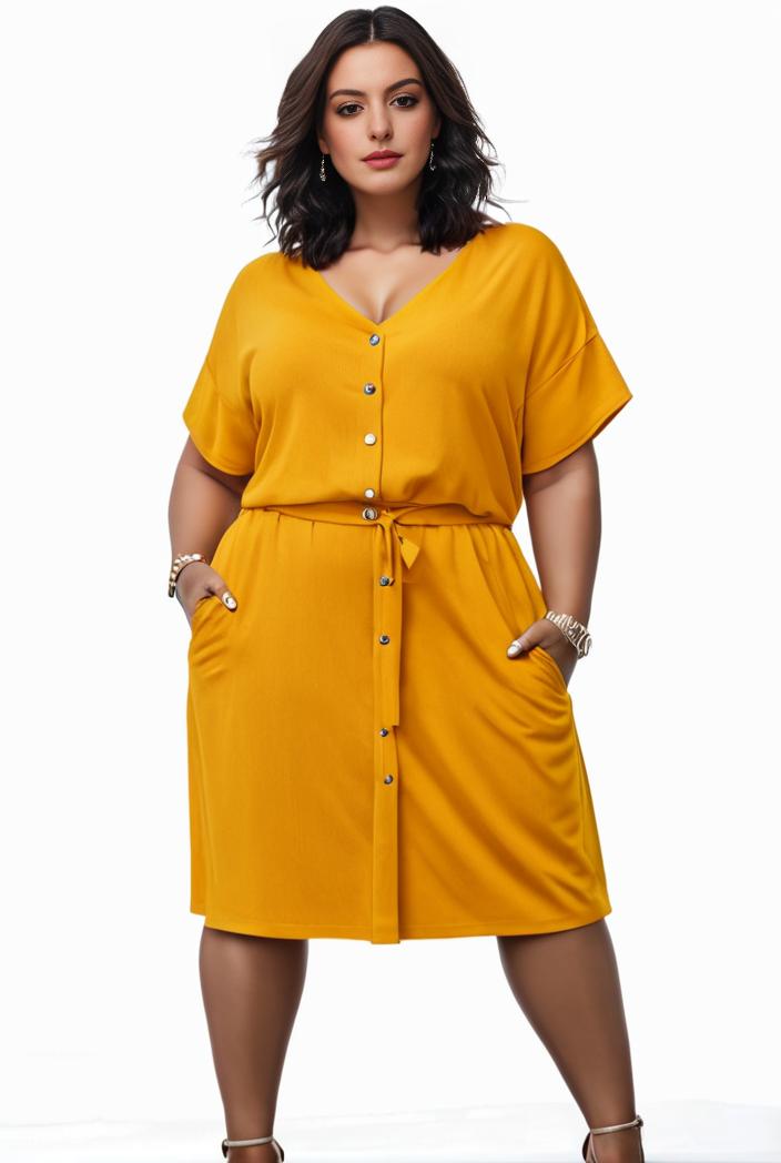 plus size faith letter print short sleeve midi dress with pockets women s plus slight stretch casual dress 135066