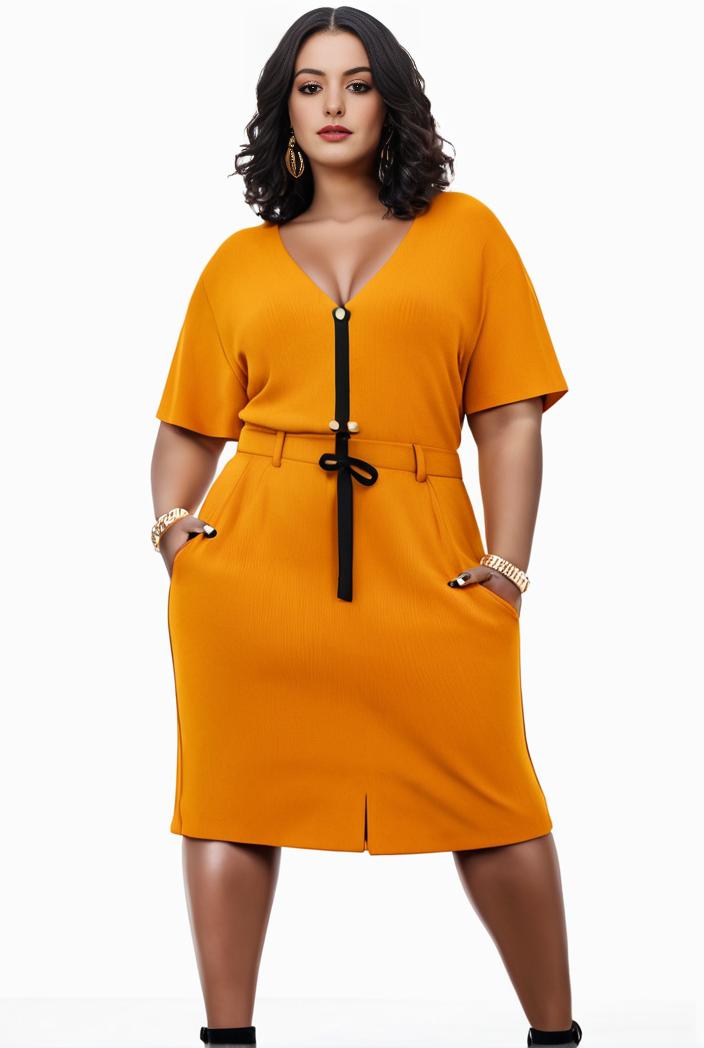plus size faith letter print short sleeve midi dress with pockets women s plus slight stretch casual dress 135071