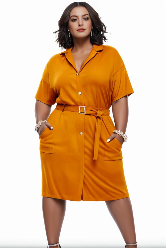 plus size faith letter print short sleeve midi dress with pockets women s plus slight stretch casual dress 135070