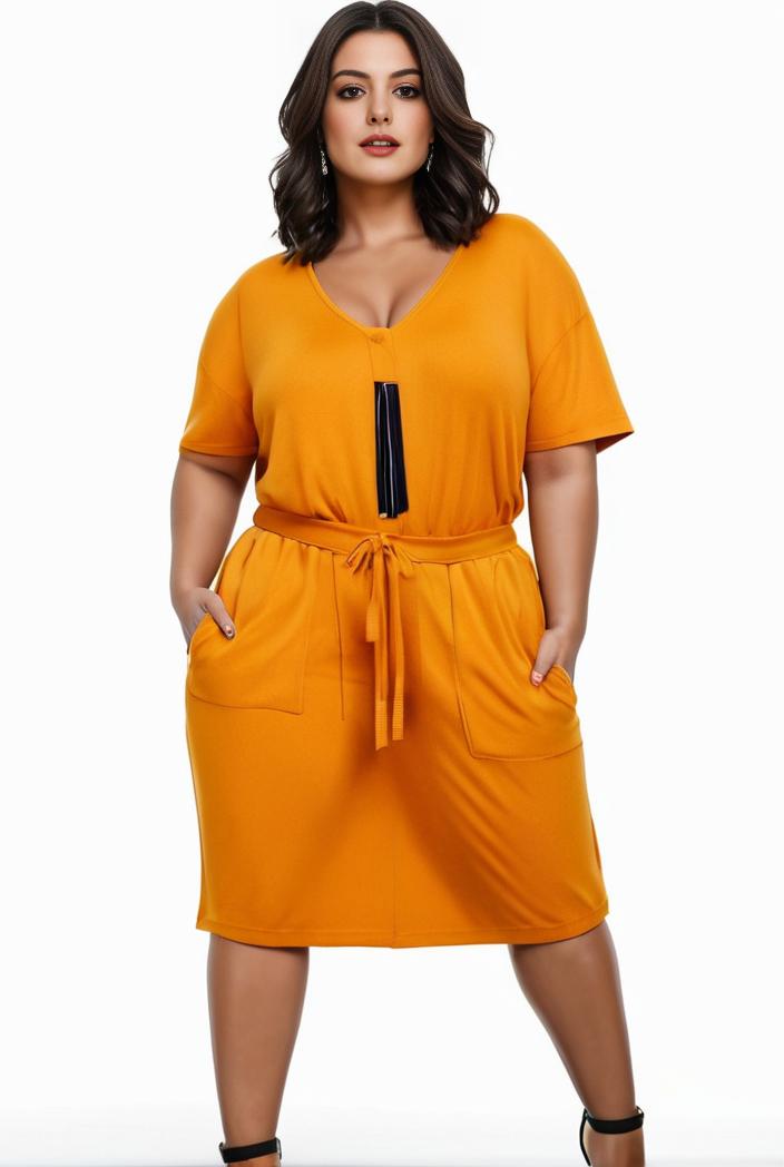 plus size faith letter print short sleeve midi dress with pockets women s plus slight stretch casual dress 135072