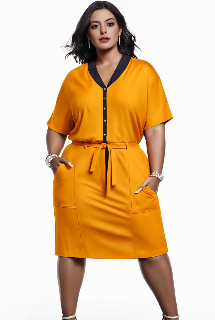 plus size faith letter print short sleeve midi dress with pockets women s plus slight stretch casual dress 135069