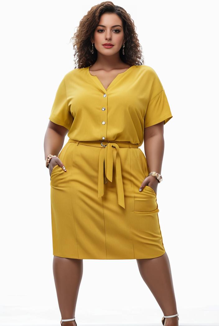 plus size faith letter print short sleeve midi dress with pockets women s plus slight stretch casual dress 135082