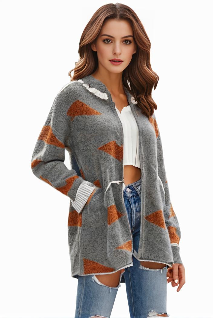 plus size halloween cardigan women s plus cartoon pumpkin skull print long sleeve open front sweater cardigan 135624
