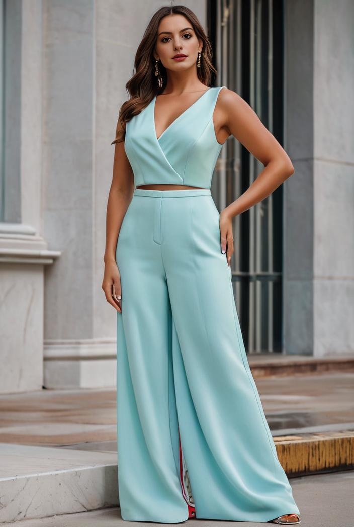 plus size shiny v neck side slit formal evening dress 137255
