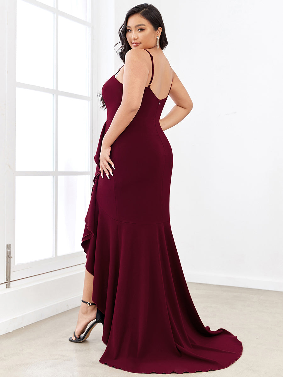 Elegant Plus Size Evening Gown with Sweetheart Neckline and Fishtail Hem