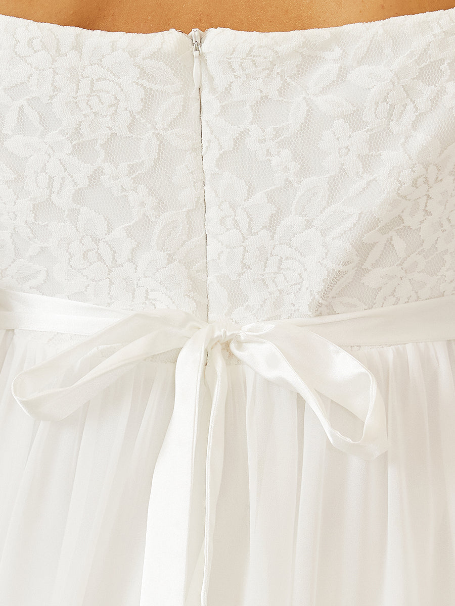 Elegant Lantern Sleeves Maternity Gown
