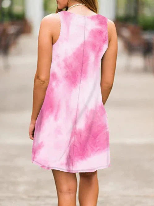 New  Women Summer Dress Fashion Floral Print Sleeveless Dresses Casual Dresses Female Robe 50 Colors Vestidos Midi Sundress