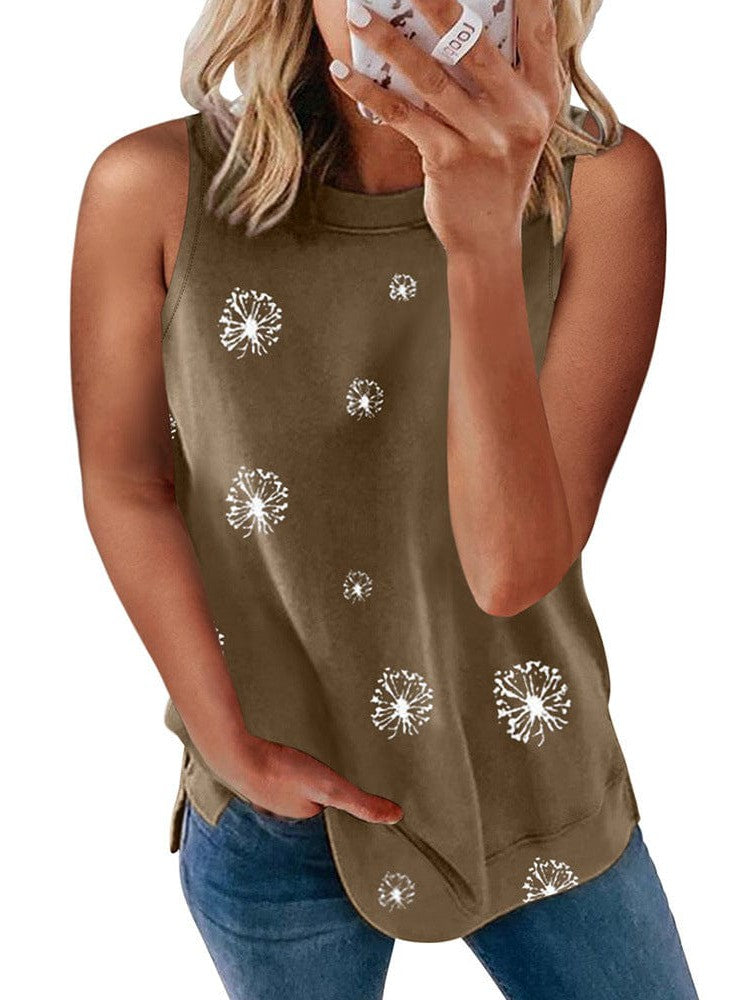 Sleeveless Vest with Contrasting Stitching for Women, Simple and Stylish