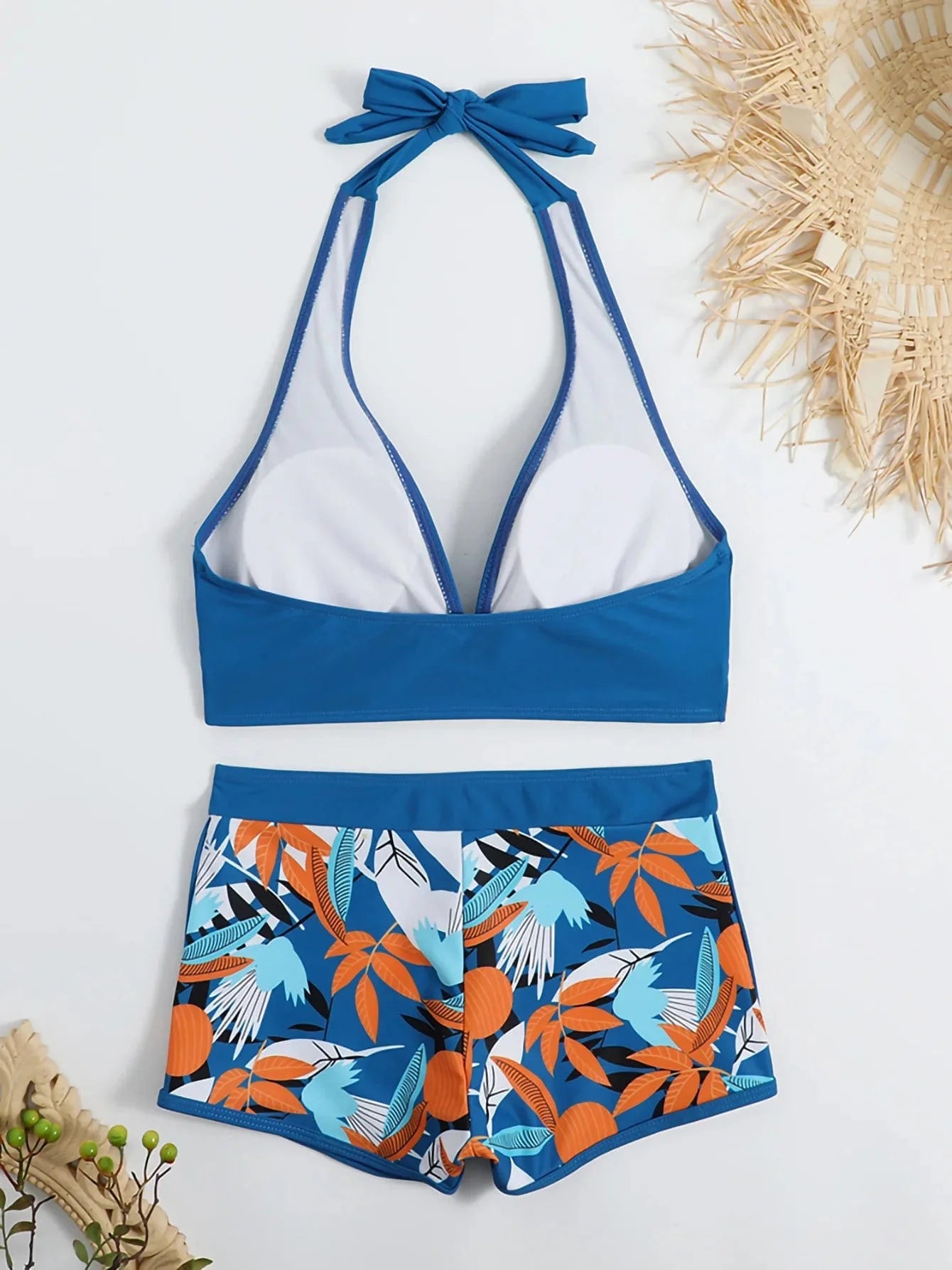 New Women's Bikini Sexy Split High Waist Swimsuit Lace Printed Solid Color Swimwear Women Bathing Suit