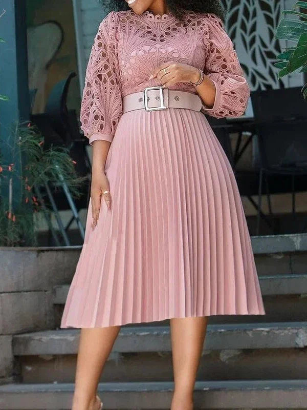 African Dashiki Dress Pleated Office V neck Kanga Clothing Bazin Abaya Midi Long Maxi Robe Gowns Ankara Sexy Rich Evening Party