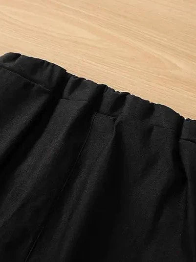 Solid Drawstring Cargo Pants for Y2K, Elastic Waist Casual Trousers With Pockets, Women's Clothing