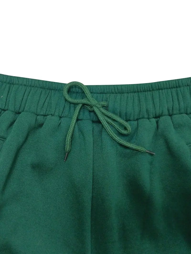 Long Drawstring Pants with Dual Pockets for Women's Fall & Winter Wear