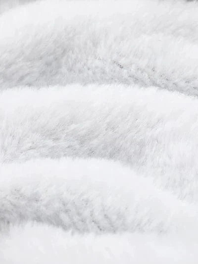Cozy Cat Letter Print Sherpa Fleece Lined Women's Hoodie Sweatshirt
