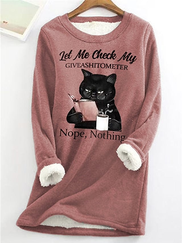 Cozy Christmas Women's Sherpa Fleece Lined Sweatshirt