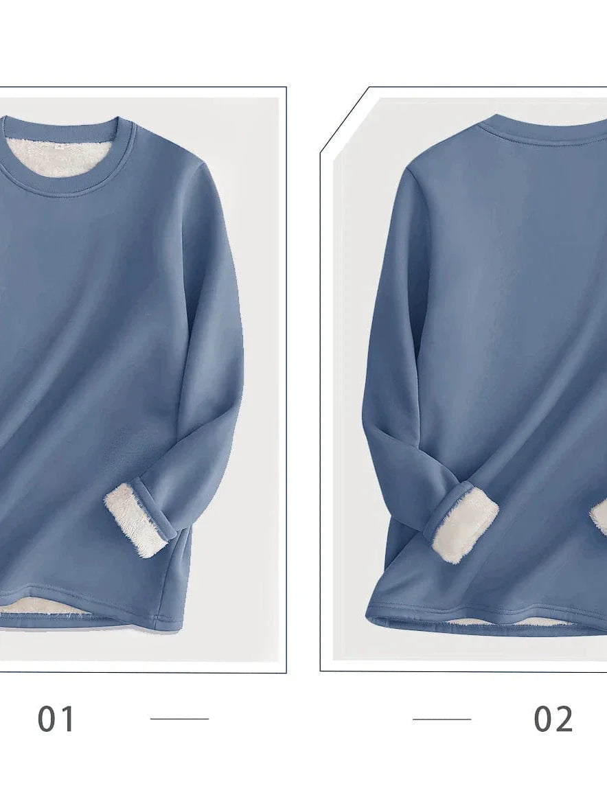 Cozy Christmas Women's Sherpa Fleece Lined Sweatshirt
