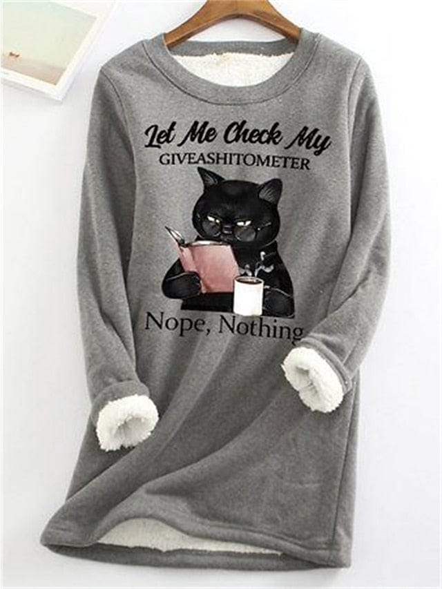 Cozy Christmas Women's Sherpa Fleece Lined Sweatshirt