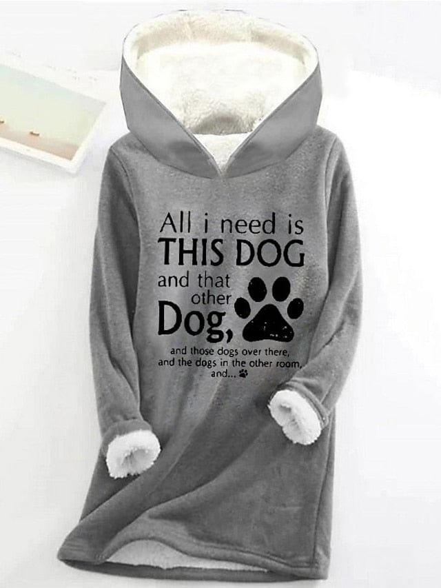 Cozy Sherpa Fleece Lined Women's Hoodie Sweatshirt for Fall & Winter