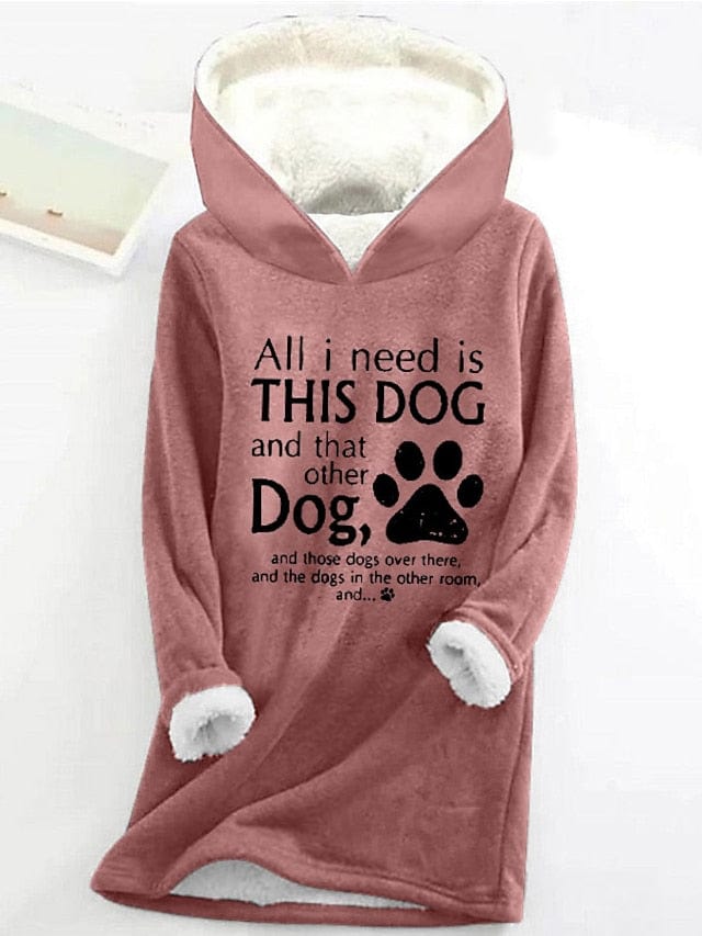 Cozy Sherpa Fleece Lined Women's Hoodie Sweatshirt for Fall & Winter
