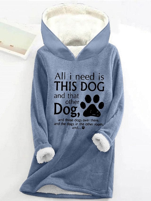 Cozy Sherpa Fleece Lined Women's Hoodie Sweatshirt for Fall & Winter