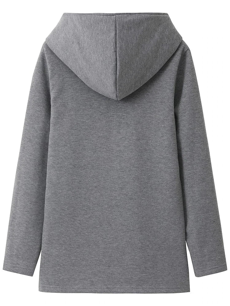 Cozy Sherpa Lined Women's Hoodie Sweatshirt with Trendy Print