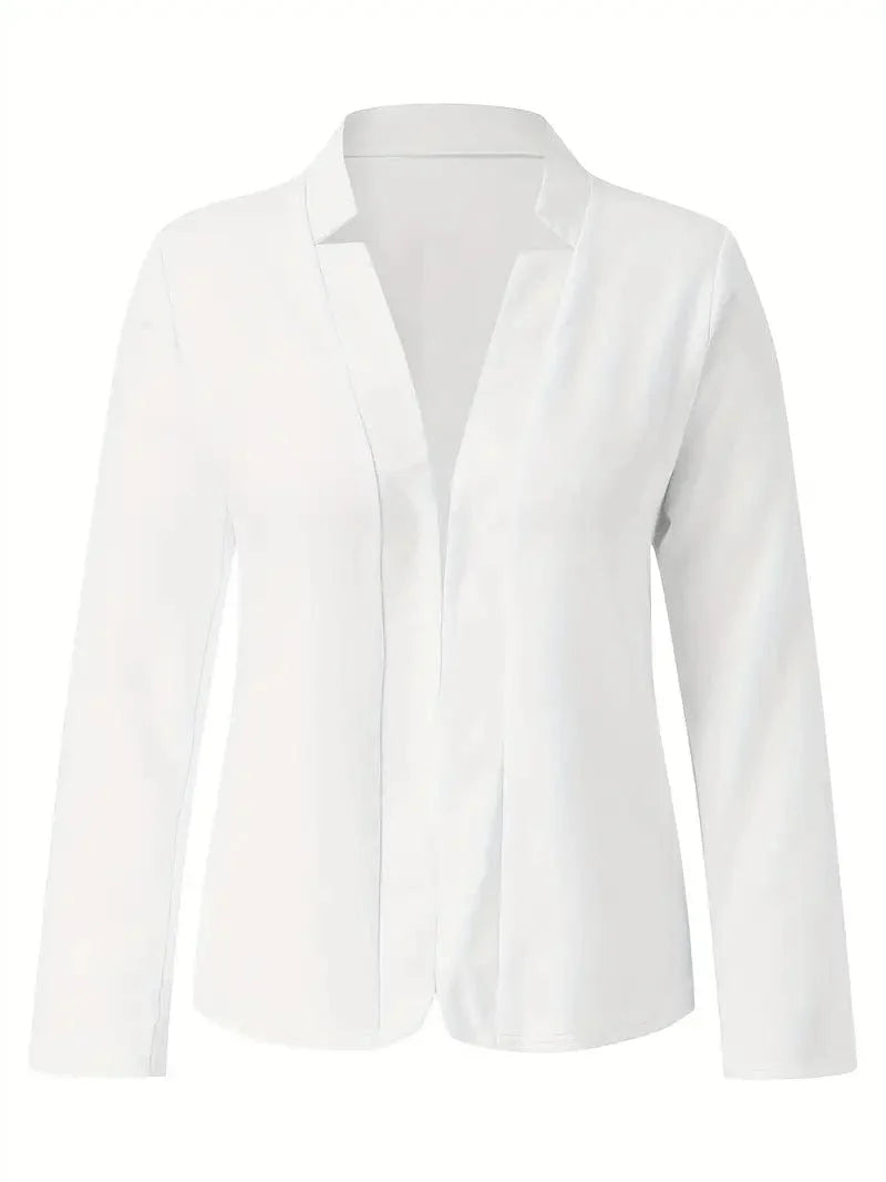 Sophisticated Long Sleeve Slim Fit Blazer for Women's Work Attire