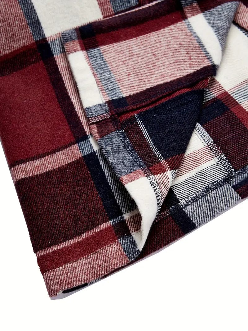 Sleeveless Plaid Lapel Blazer, Casual Single Breasted Outerwear, Women's Apparel