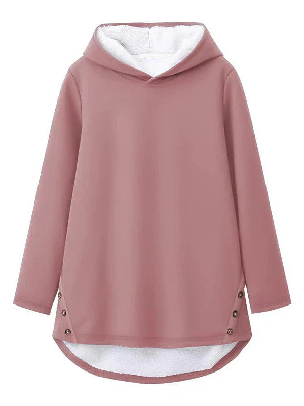 Stay Warm and Stylish Women's Sherpa Fleece Lined Hoodie Sweatshirt